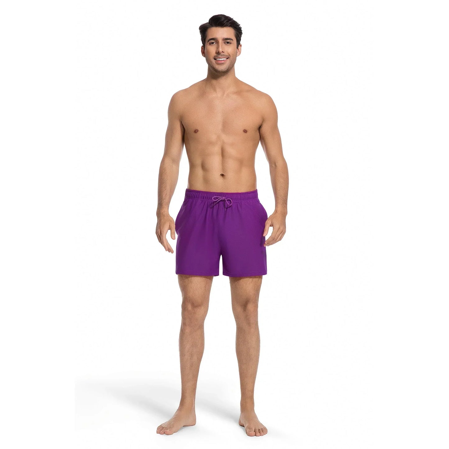 Men’s Tan Through Beach Shorts - Fast-Drying & UV-Permeable Lightweight Swimwear - SunKissed