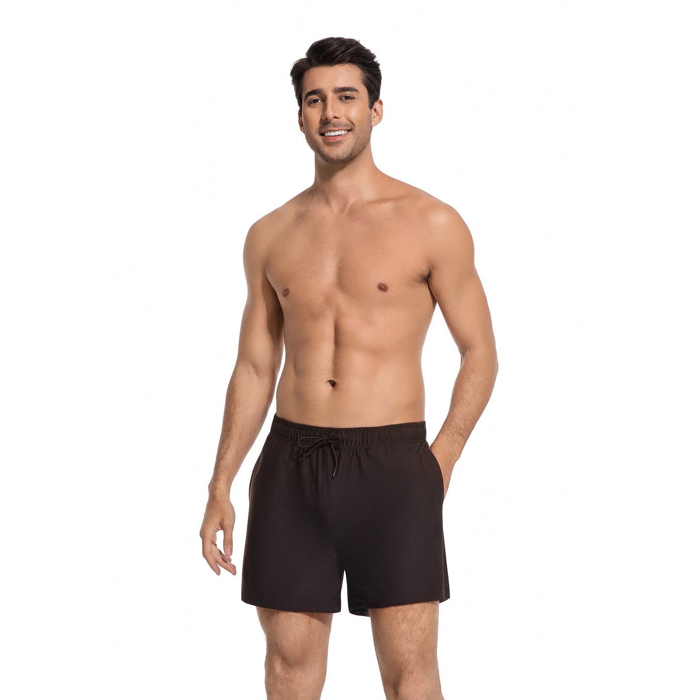 Men’s Tan Through Beach Shorts - Fast-Drying & UV-Permeable Lightweight Swimwear - SunKissed