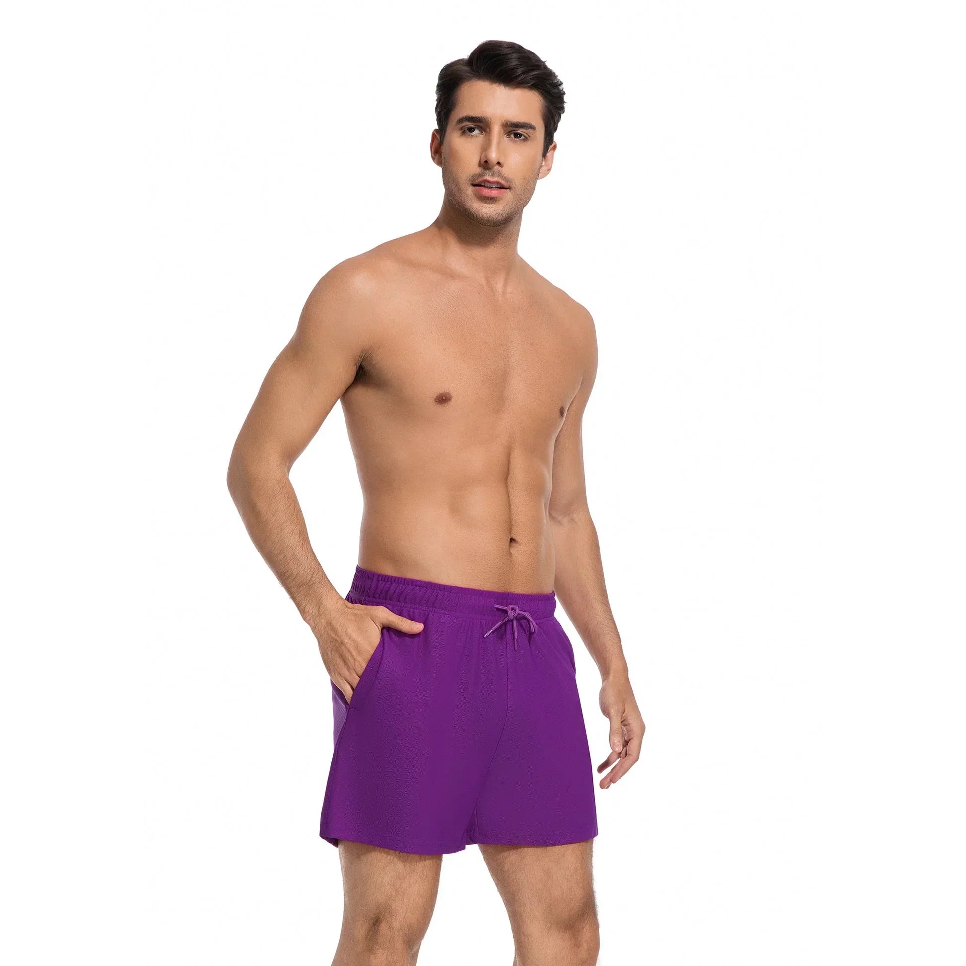 Men’s Tan Through Beach Shorts - Fast-Drying & UV-Permeable Lightweight Swimwear - SunKissed