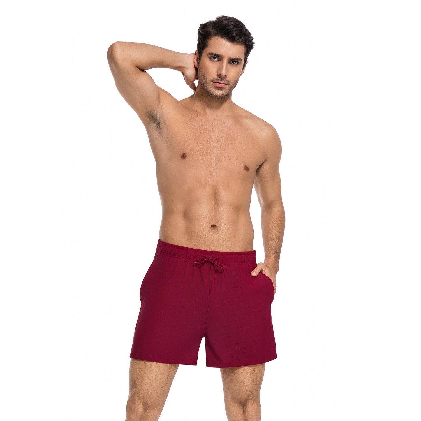 Men’s Tan Through Beach Shorts - Fast-Drying & UV-Permeable Lightweight Swimwear - SunKissed