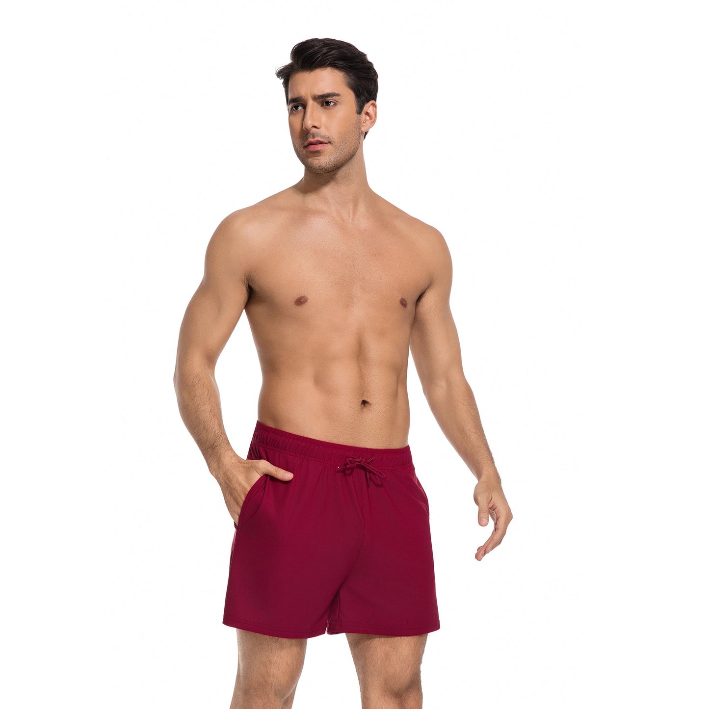 Men’s Tan Through Beach Shorts - Fast-Drying & UV-Permeable Lightweight Swimwear - SunKissed
