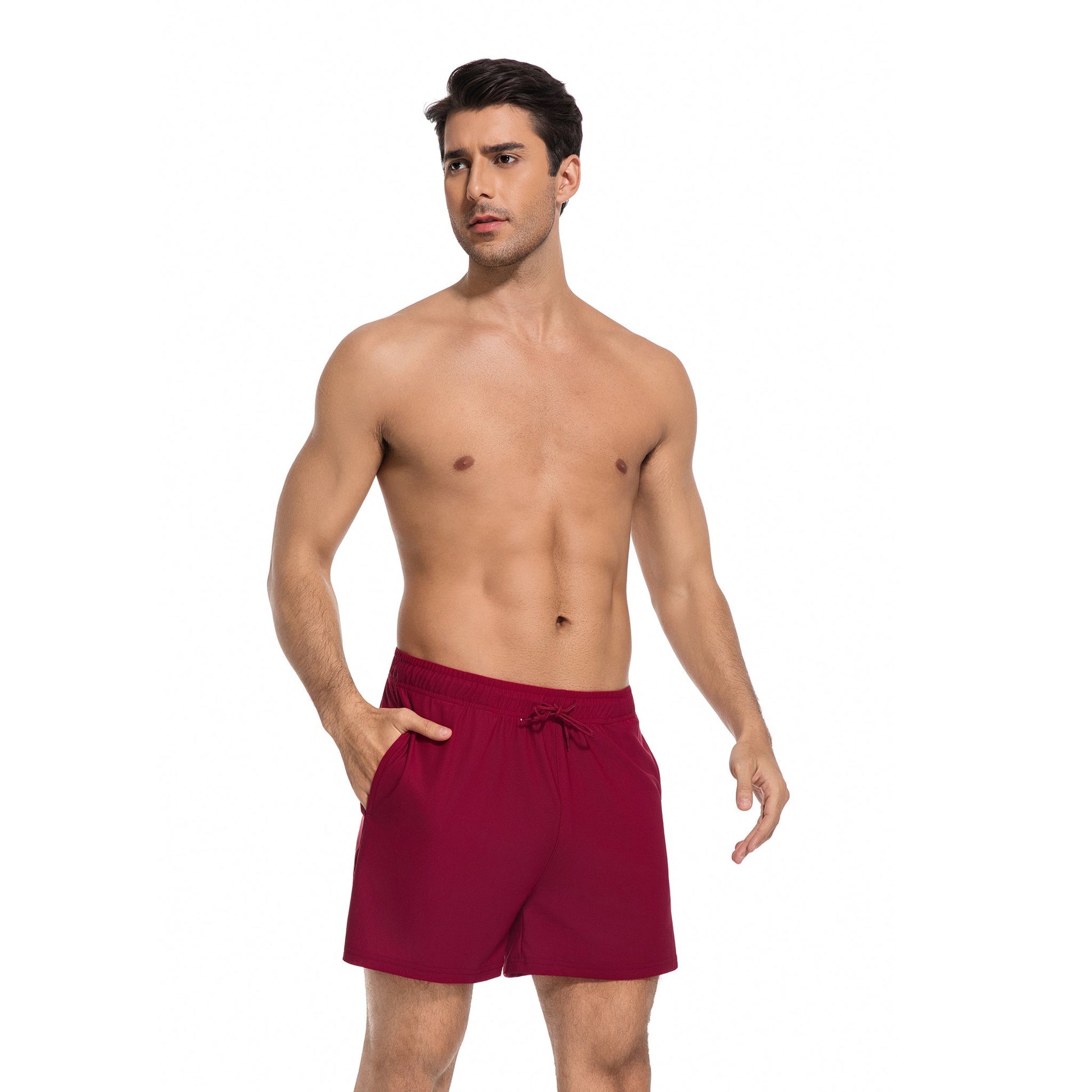 Men’s Tan Through Beach Shorts - Fast-Drying & UV-Permeable Lightweight Swimwear - SunKissed