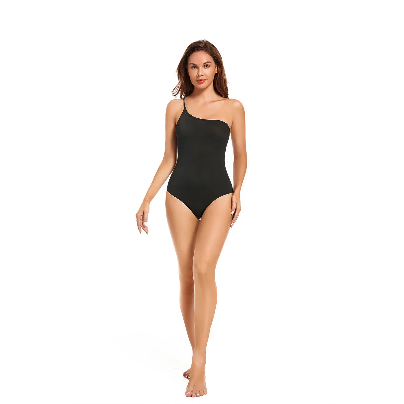 Black Tan Through Tube One-Piece Swimsuit For Women - SunKissed